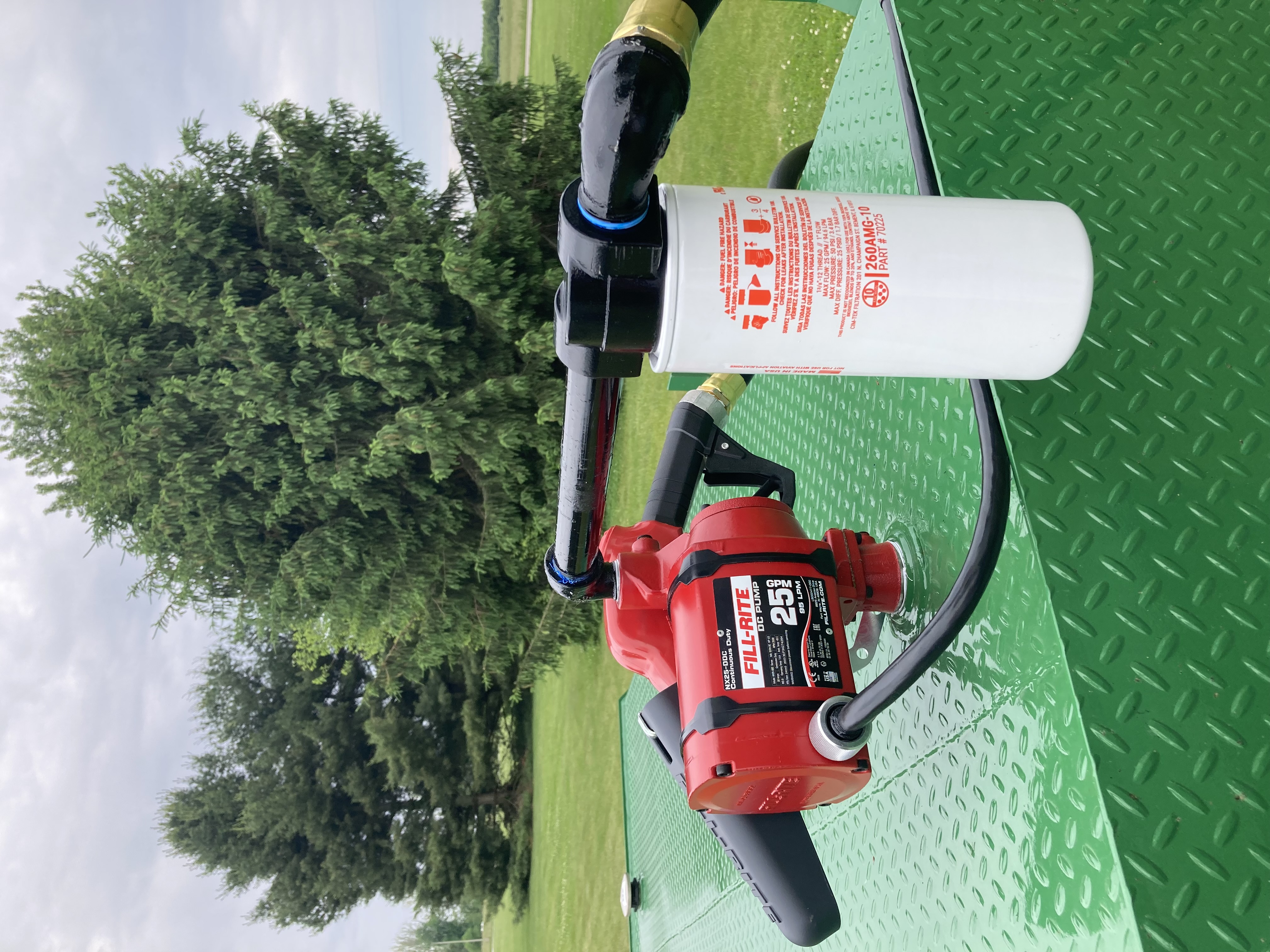 Fill-Rite 25 GPM fuel pump detail