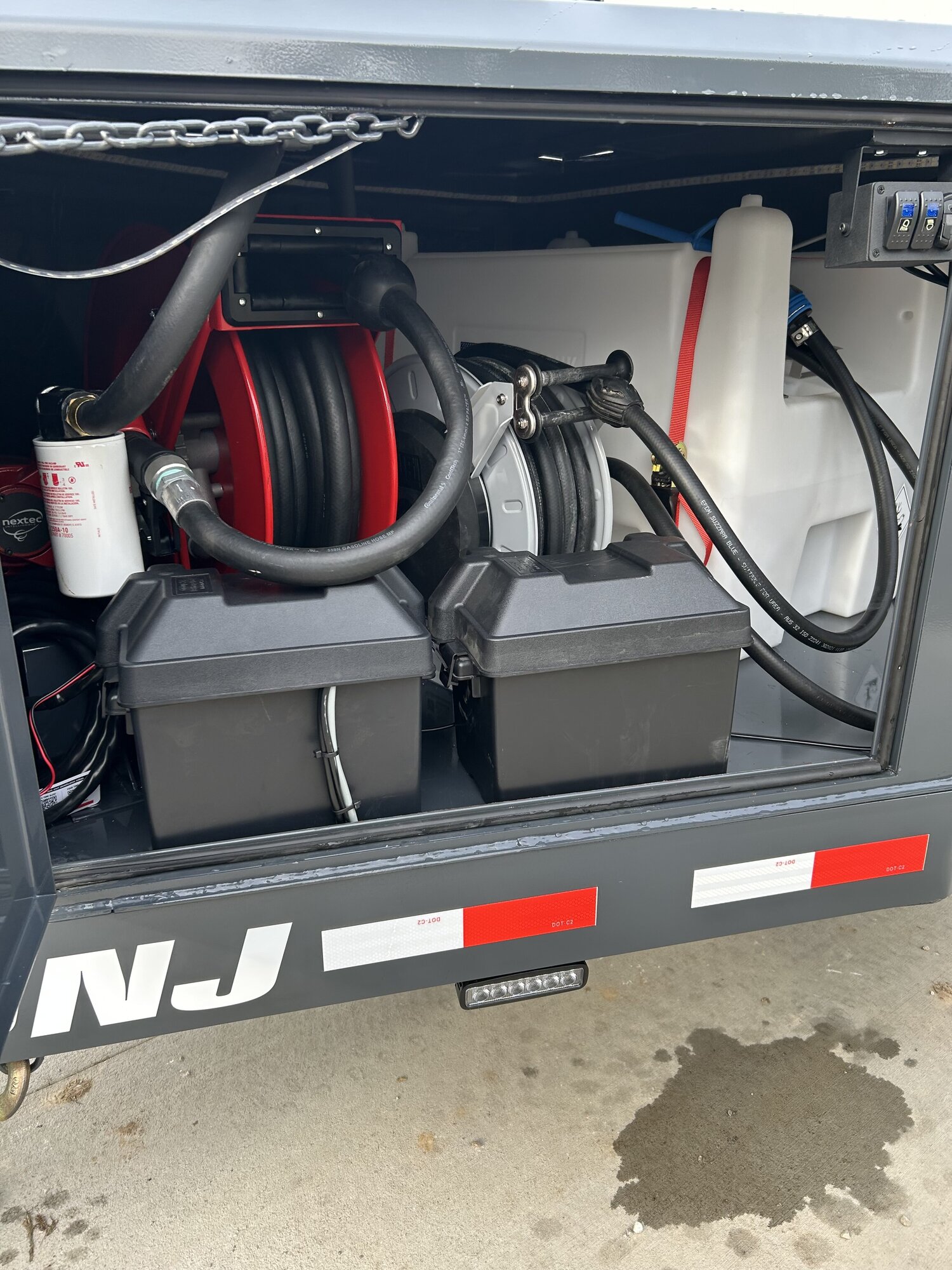 Diesel and DEF hose reels